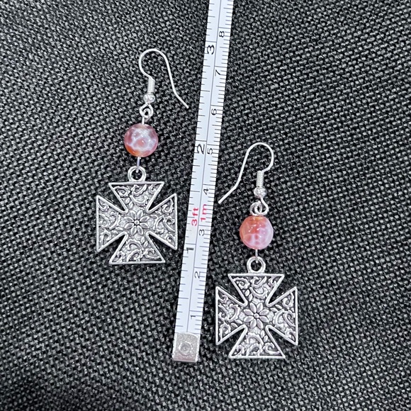 NWOT - Beautiful versatile sterling silver, double strand necklace with earrings - Picture 6 of 7